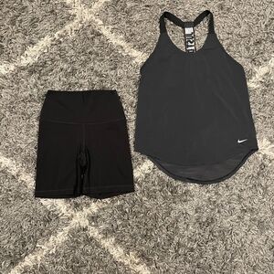 Nike Activewear Bundle Women Size Small Tank Tops & Bike Shorts